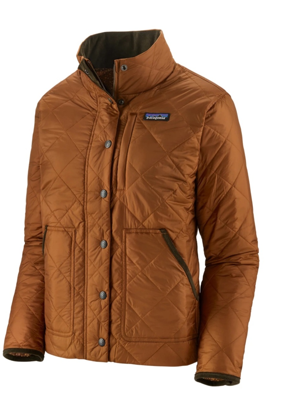 Patagonia Bronze Orange Back Pasture Quilted Jacket XS